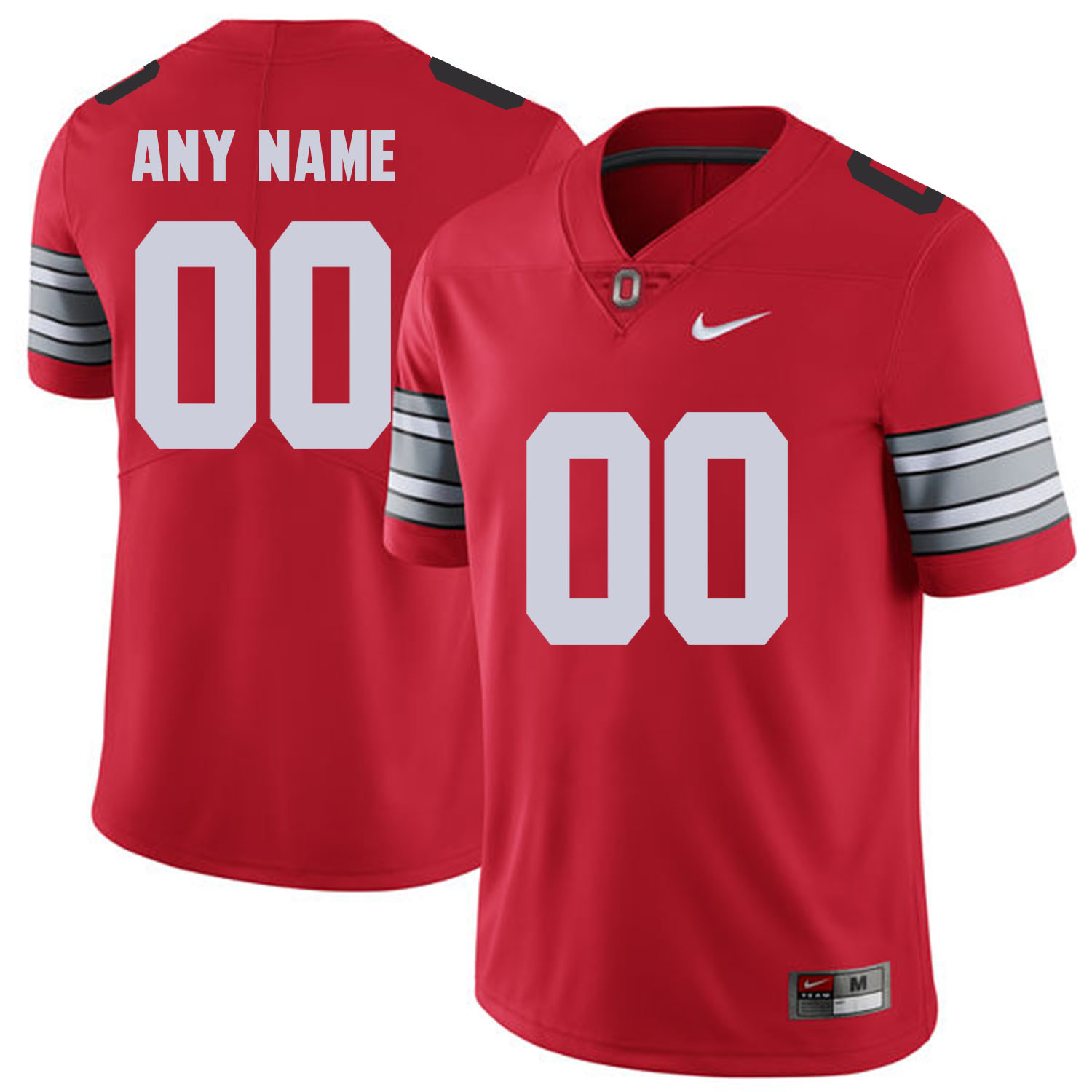 Men Ohio State 00 Any name Red Customized NCAA Jerseys